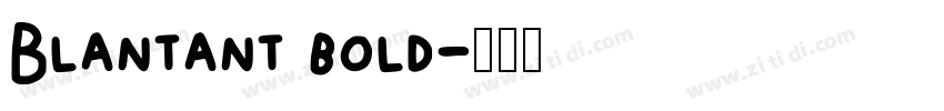 Blantant bold字体转换